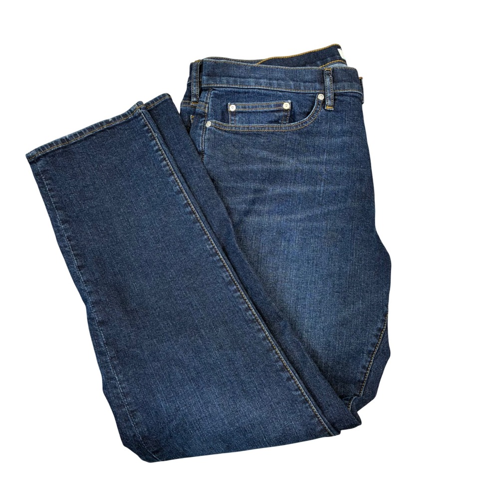Frame L'Homme Slim Jeans Mens 38x32 Blue Dark Wash Stretch Denim Pants
